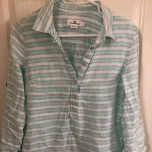 Mint striped Vineyard Vine